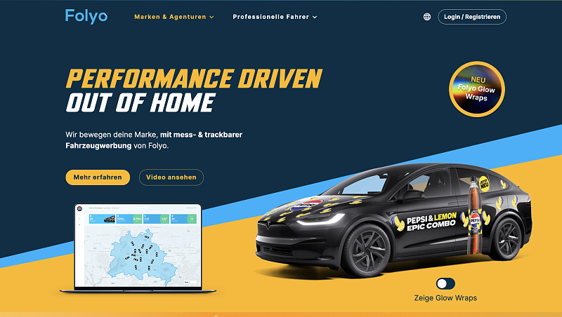 Сайт/ ЛК для рекламы в такси (Австрия)